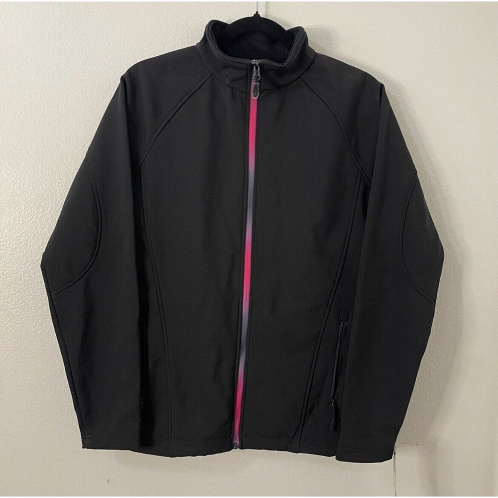 Ideology NWT Soft Shell Jacket Size Medium Long Sleeve Pockets Turtle Neck